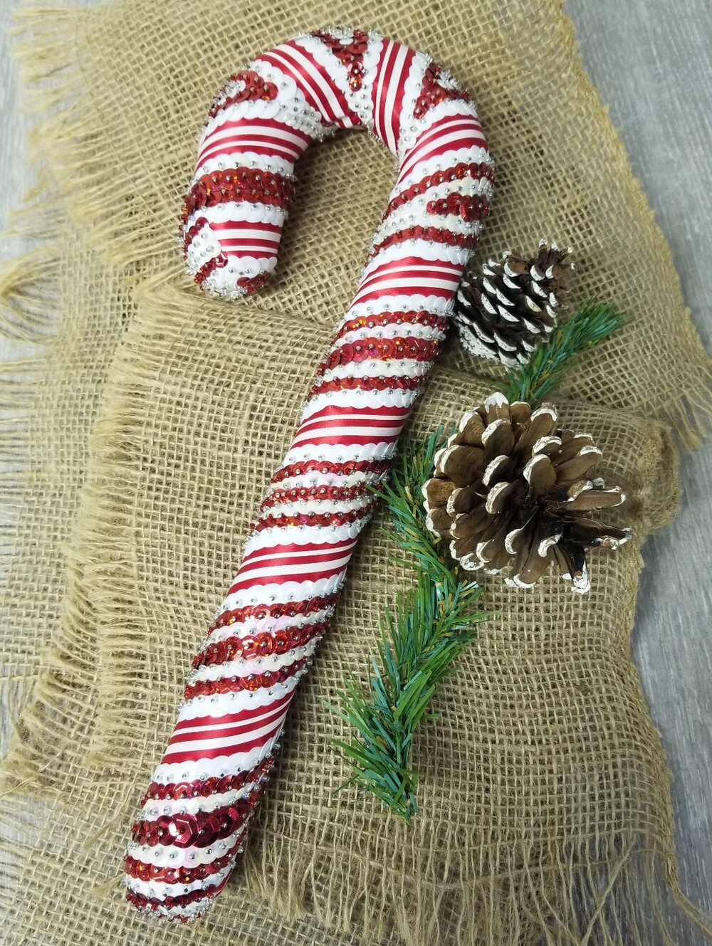 Gorgeous Handcrafted Candy Cane Decor